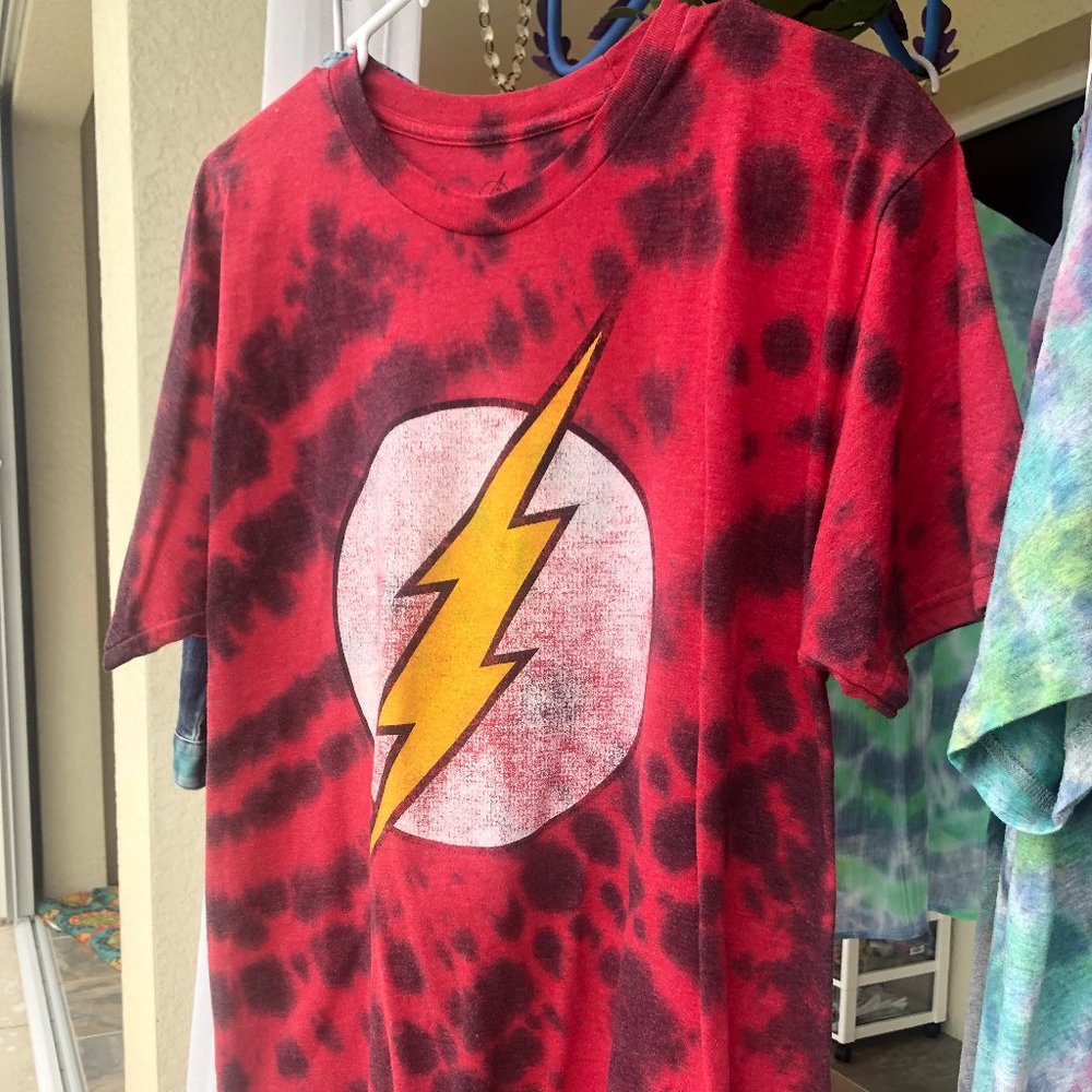 Tie Dyed FLASH TEE Mens size L